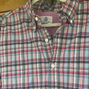Blue and Pink Casual Button Down Shirt